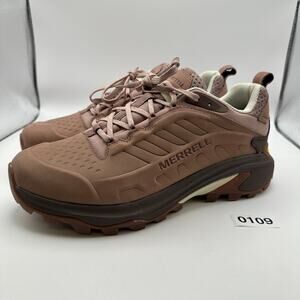 MERRELL Womens 10.5 MOAB Speed 2 Leather Waterproof Hiking J038226 Adobe Rose
